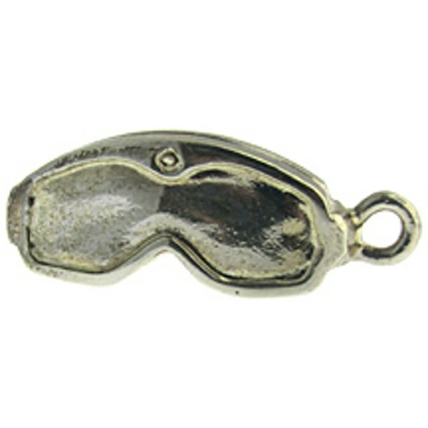 Sterling Silver Polished & Textured 3-D Man on Skiis Pendant Sterling Silver Polished & Textured 3-D Man on Skiis Pendant